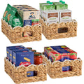 9x12 Scalloped Shelf Basket Pantry Bins 4 Pack