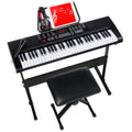 61-Key Beginners Electronic Keyboard Piano Set w/ 3 Modes Microphone