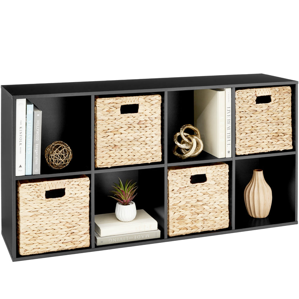 8-Cube Bookshelf 11in Storage Display w/ Removable Panels Customizable