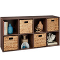 8-Cube Bookshelf 11in Storage Display w/ Removable Panels Customizable