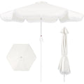 9ft Boho Fringe UmbrellaTilt UPF50+ Steel Pole